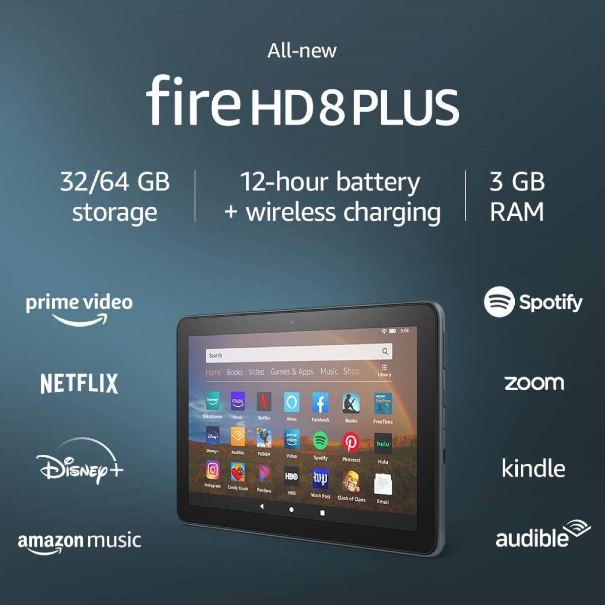 Fire HD 8 tablet  8-inch HD display, 32 GB, 30% faster
