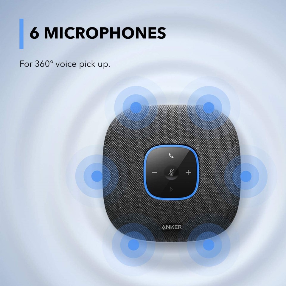 Anker PowerConf S3 Bluetooth Speakerphone with 6 Mics - tabal.ng : tabal.ng