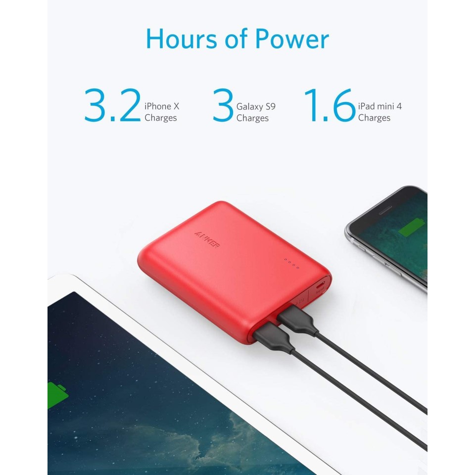 Anker PowerCore Compact 13000mAh PowerBank (Red) - tabal.ng : tabal.ng