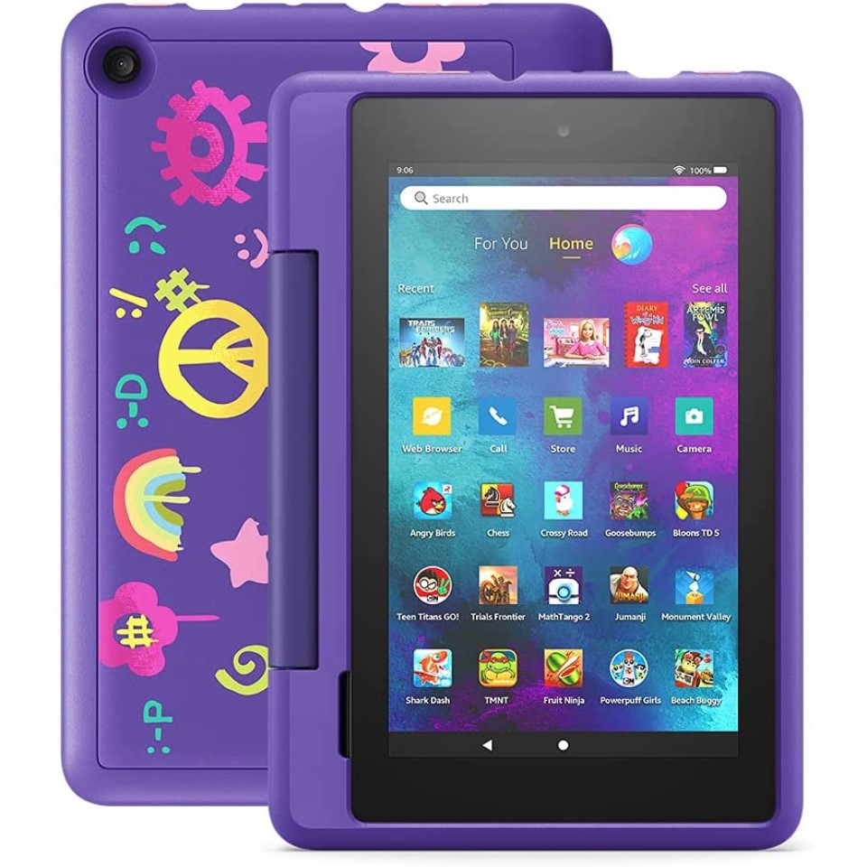 Amazon Fire 7 Kids Pro tablet, 16 GB Wi-Fi, 9th Gen. 2021 - Kid Friendly Doodle outlets